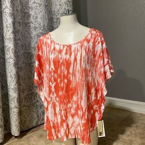 Orange/peach blouse